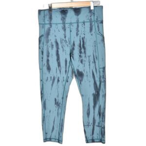 lululemon Invigorate Legging Forest Graphite Grey Desert Size 10